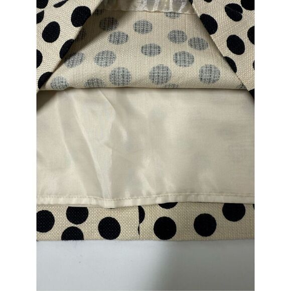 J. Crew Dress Black & Cream Classic Polka Dot Sheath Dress Size 6 Cotton Blend - Picture 6 of 10